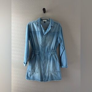 Universal Thread Light Wash Denim Mini Dress Jacket